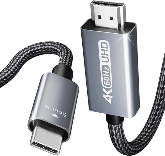 Experience Stunning Visuals with the BENFEI USB C to HDMI 6Ft Cable - 4K@60Hz, Durable Aluminum Shell, Perfect for Thunderbolt 3/4 Devices